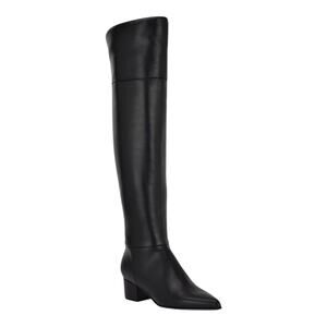 Nine West Women's Maner Pointy Toe Over the Knee Boots Black Size 7